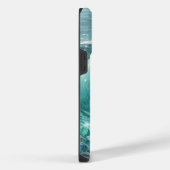  Blue Wave met Sparkles iPhone Hoesje (Rechterkant)