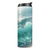  Blue Wave met Sparkles Thermosbeker (Gedraaid links)