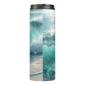  Blue Wave met Sparkles Thermosbeker (Achterkant)