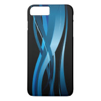 Blue Wave Modern Abstract Patroon