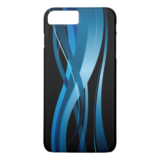 Blue Wave Modern Abstract Patroon Case-Mate iPhone Case (Achterkant)