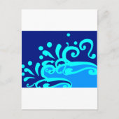 Blue Wave Modern Designs Briefkaart (Voorkant)
