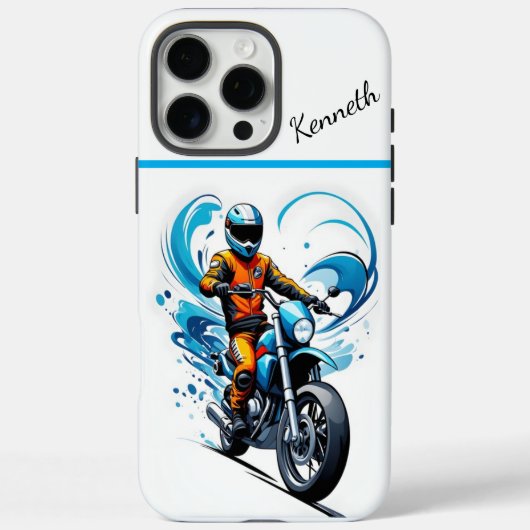 Blue Wave motorrijden Case-Mate iPhone Case (Achterkant)