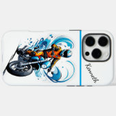 Blue Wave motorrijden Case-Mate iPhone Case (Achterkant (horizontaal))