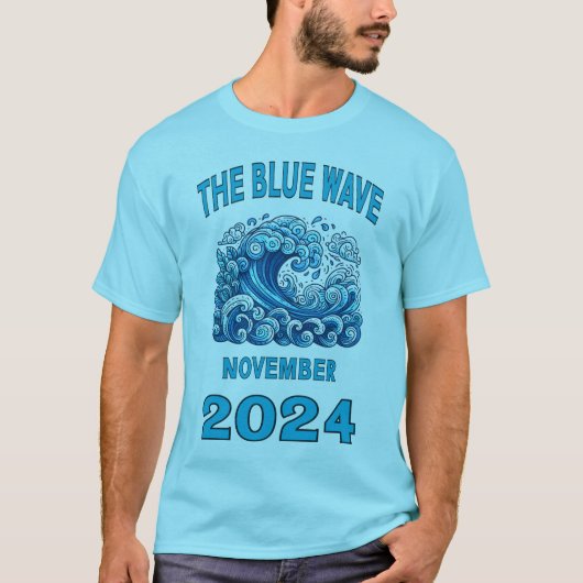 Blue Wave november 2024 T-shirt (Voorkant)
