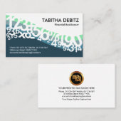 Blue Wave Numbers Bookkeeper Visitekaartje (Voorkant / Achterkant)