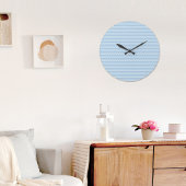 Blue Wave Pattern Wall clock Grote Klok