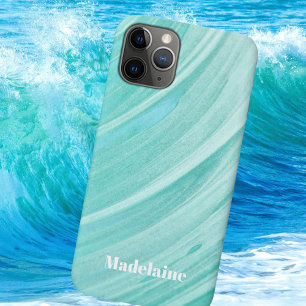 Blue Wave Personal Monogram Case-Mate iPhone Case