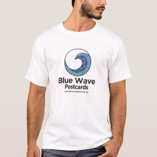 Blue Wave Postcards - Basic T-shirt voor heren
