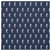 Blue Wave Seahorse Wht/Navy ID836 Stof (Swatch)