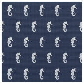 Blue Wave Seahorse Wht/Navy ID836 Stof (Close Up)