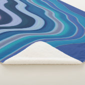 Blue Wave Sherpa Deken (3/4)