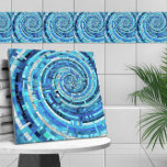 Blue Wave Spiraal Mozaïek Tegeltje<br><div class="desc">Blue Wave Spiraal Mozaïek</div>