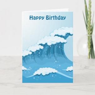 Blue Wave Surf en de verjaardag van de oceaan Kaart