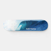 Blue Wave Tube Surfing Lombok Indonesia Custom Persoonlijk Skateboard (Horizontaal)