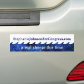 Blue Wave verkiezingscampagne 2018 gepersonaliseer Bumpersticker (Op auto)