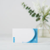 Blue Wave Visitekaartje, 3,5 x 2,0 inch, 100 pack, Visitekaartje (Staand voorkant)