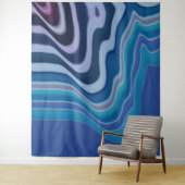 Blue Wave Wandkleed (In situ)