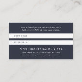 Blue Wave Waterverf Geode Aanbevelingskaartje (Achterkant)