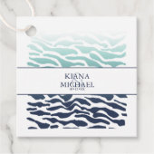 Blue Wave Wedding ID836 Bedankjes Labels (Voorkant)
