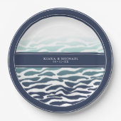 Blue Wave Wedding ID836 Papieren Bordje (Voorkant)