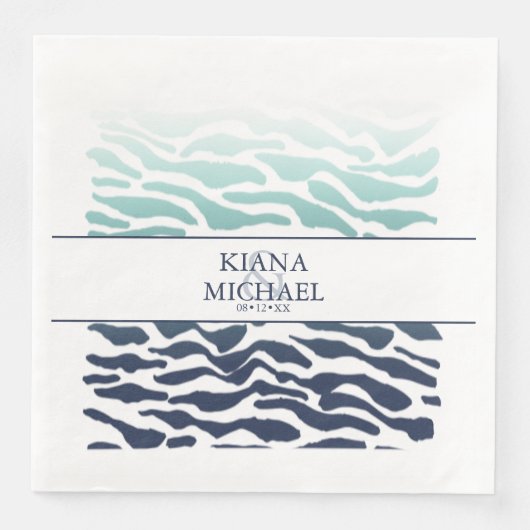 Blue Wave Wedding ID836 Servet (Voorkant)