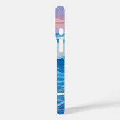Blue Waves bij zonsondergang iPhone / iPad case (Achterkant / Links)