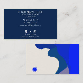 Blue Waves Business Card Visitekaartje