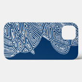 Blue Waves iPhone Case (Achterkant (horizontaal))
