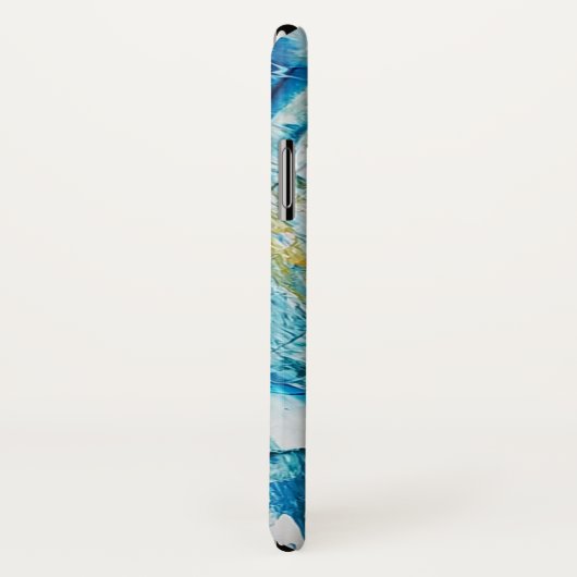 Blue Waves iPhone X Hoesje (Achterkant / rechts)