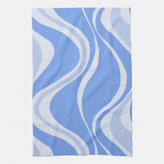 Blue Waves keukenhanddoek (Verticaal)