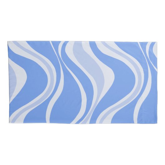 Blue Waves-Kussensloop Kussensloop (Achterkant-Rechts)