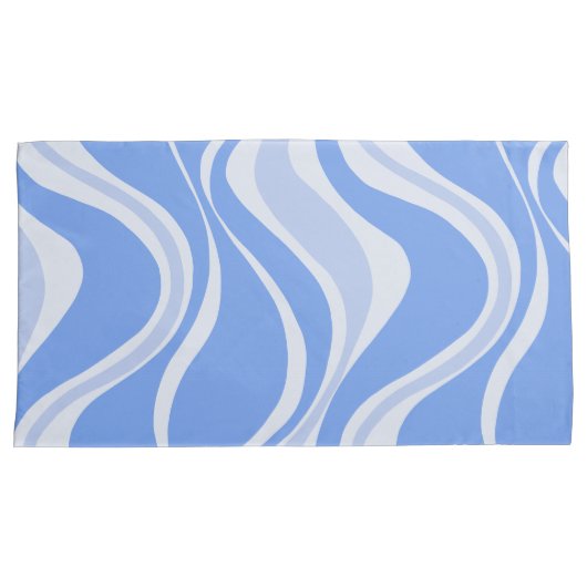 Blue Waves-Kussensloop Kussensloop (Voorkant-Rechts)