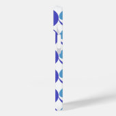 Blue Waves Mobiele Telefoon Hoesje Monogram (Achterkant / Links)