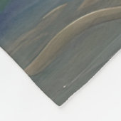 Blue Waves Moon Dansend in Ocean Fleece Deken (Hoek)