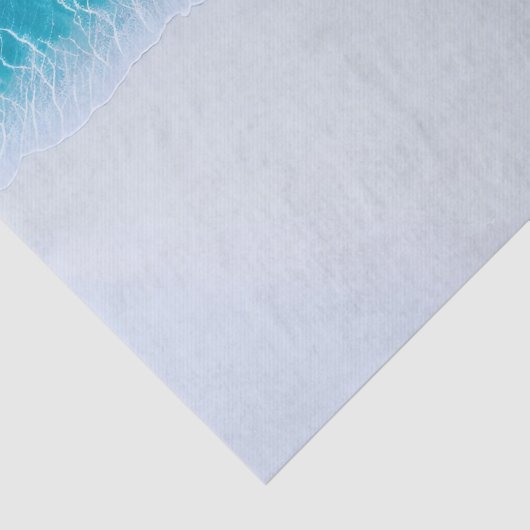 Blue Waves Nautische Strand Decoupage Tissuepapier (Detail)