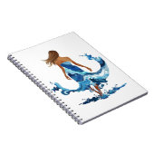 Blue Waves Ocean Meisje Notitieboek (Rechterzijde)