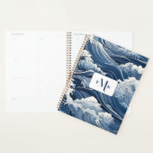 Blue Waves Ocean Thema Gepersonaliseerde Planner (Display)