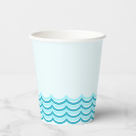 Blue Waves Party Cup Papieren Bekers