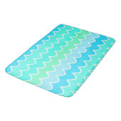 Blue Waves Pattern Bath Mat (Gekanteld)