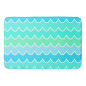 Blue Waves Pattern Bath Mat (Voorkant)