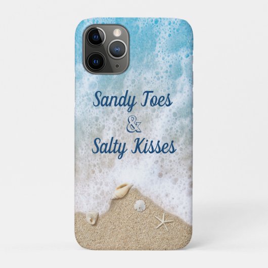 Blue Waves Sandy Toes Salty Kisses Case-Mate iPhone Case (Achterkant)
