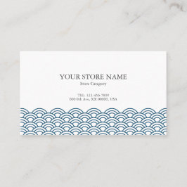 Blue Waves "Seigaiha" WAGARA 名刺 Visitekaartje