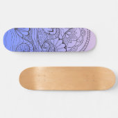 blue waves skateboard (Horizontaal)