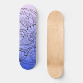 blue waves skateboard (Voorkant)