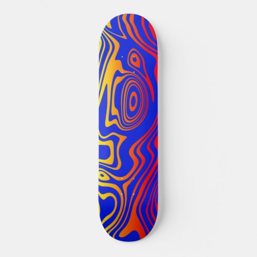 Blue Waves Skateboard (Voorkant)