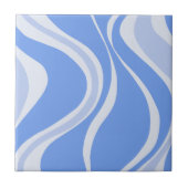 Blue Waves Tile Tegeltje (Voorkant)
