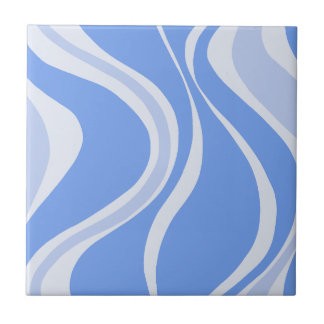 Blue Waves Tile Tegeltje