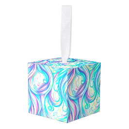 Blue Waves Twirls and Swirls Pattern Decoratie