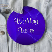 Blue Waves Usher Ronde Button 6,0 Cm (In situ)